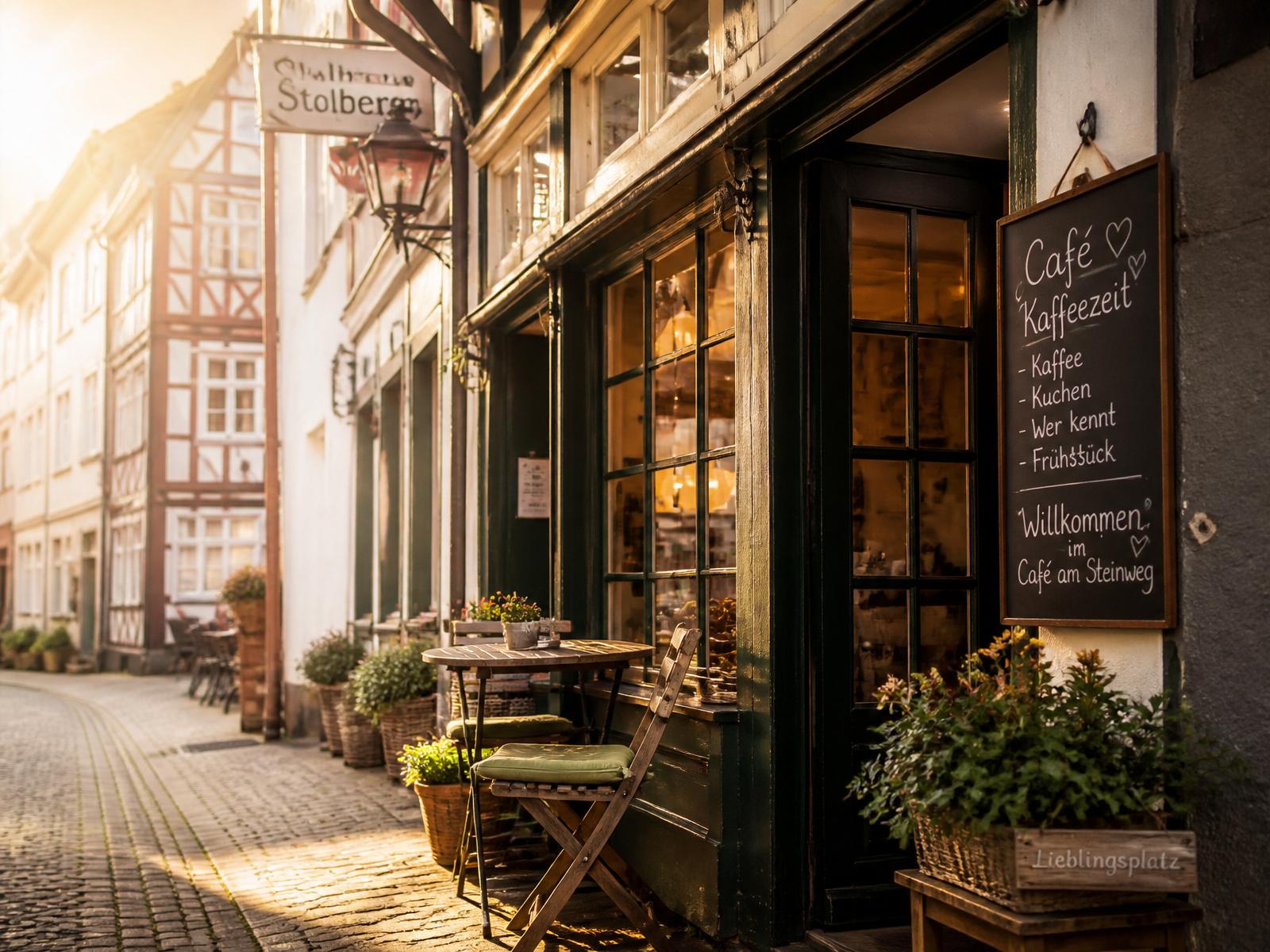 Café in der Stolberger Altstadt